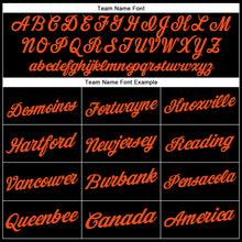 Laden Sie das Bild in den Galerie-Viewer, Uksn Individuelles Schwarz Orange Funktions-T-Shirt

