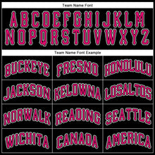 Laden Sie das Bild in den Galerie-Viewer, Uksn Individuelles Schwarz Pink-Weiß Funktions-T-Shirt
