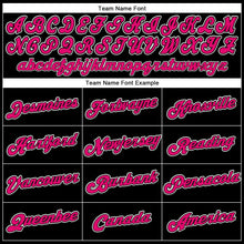 Laden Sie das Bild in den Galerie-Viewer, Uksn Individuelles Schwarz Pink-Weiß Funktions-T-Shirt
