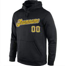 Laden Sie das Bild in den Galerie-Viewer, Uksn Individuelles Bestickt Schwarz Gold-Weiß Sport Pullover Sweatshirt Hoodie

