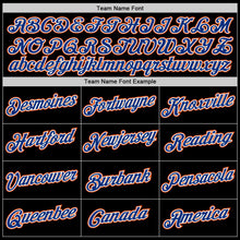 Laden Sie das Bild in den Galerie-Viewer, Uksn Individuelles Schwarz Royalblau-Orange Funktions-T-Shirt
