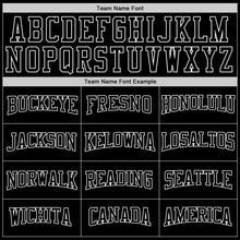 Laden Sie das Bild in den Galerie-Viewer, Uksn Individuelles Bestickt Schwarz Schwarz-Weiß Sport Pullover Sweatshirt Hoodie
