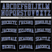 Laden Sie das Bild in den Galerie-Viewer, Uksn Individuelles Bestickt Schwarz Royalblau-Weiß Sport Pullover Sweatshirt Hoodie
